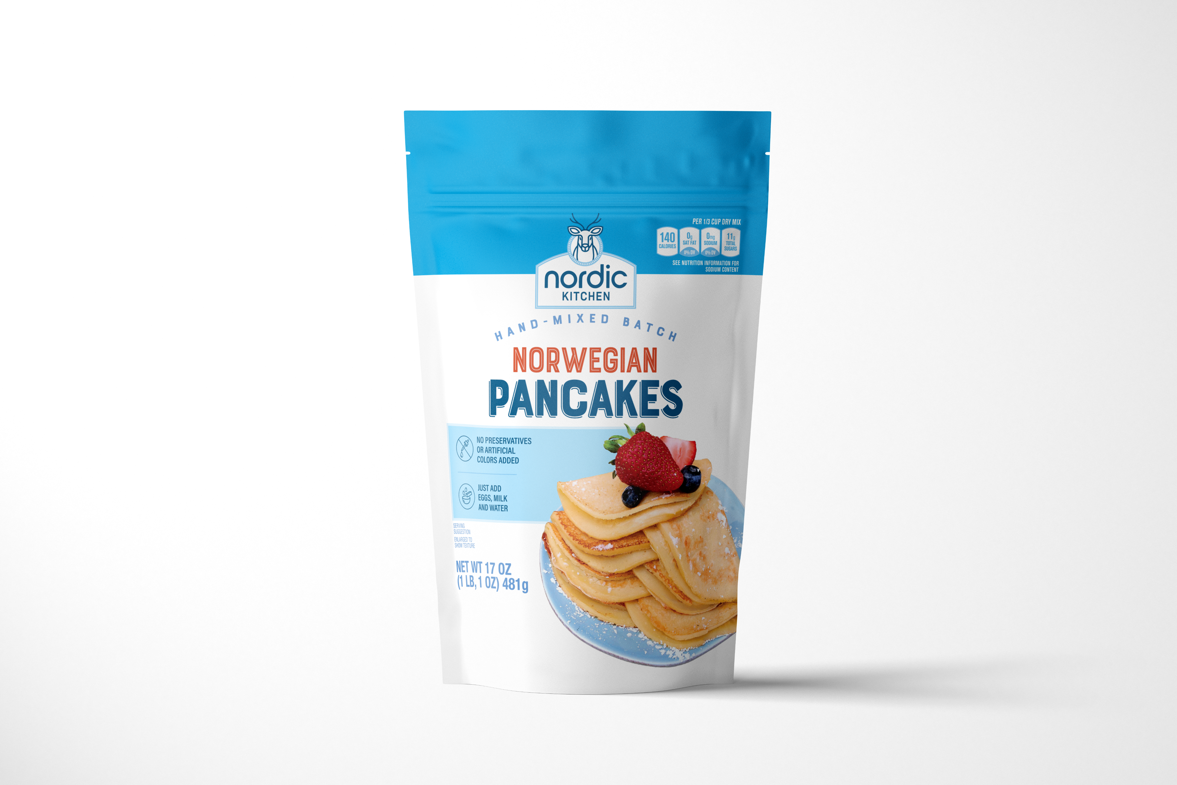 Nordic Kitchen Norwegian Pancake Mix Trio - UPS SHIPPING INCLUDED